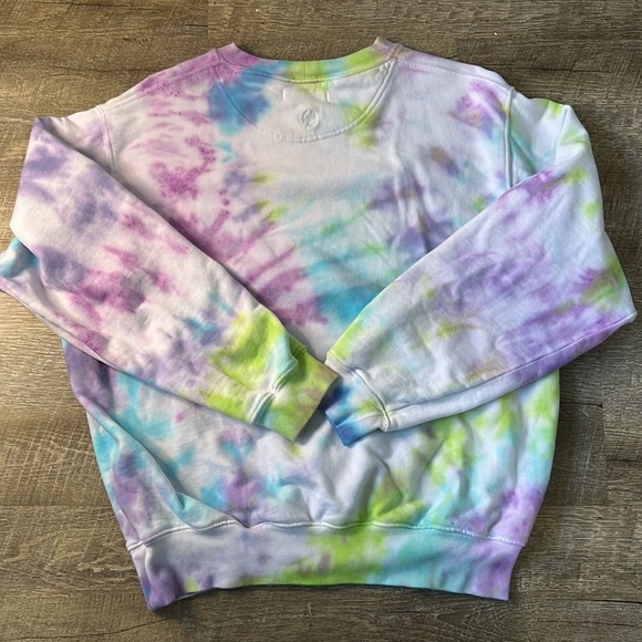 Anine Bing Tie Dye Graphic Print Crew Neck Size Small - Picture 6 of 7